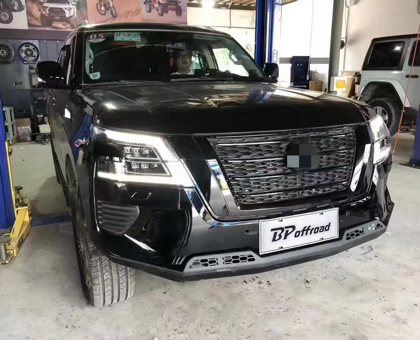 Nissan Patrol Y62 Off-Road Exterior Upgrades – Front Bumper, Side Steps & Rear Guard Options