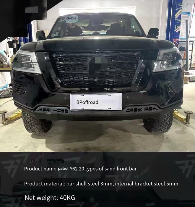 Nissan Patrol Y62 Off-Road Exterior Upgrades – Front Bumper, Side Steps & Rear Guard Options