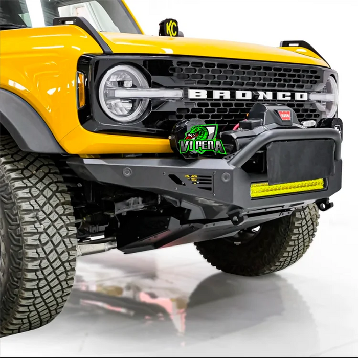 Ford Bronco Front Bumper - Heavy Duty Metal Off-Road Bumper