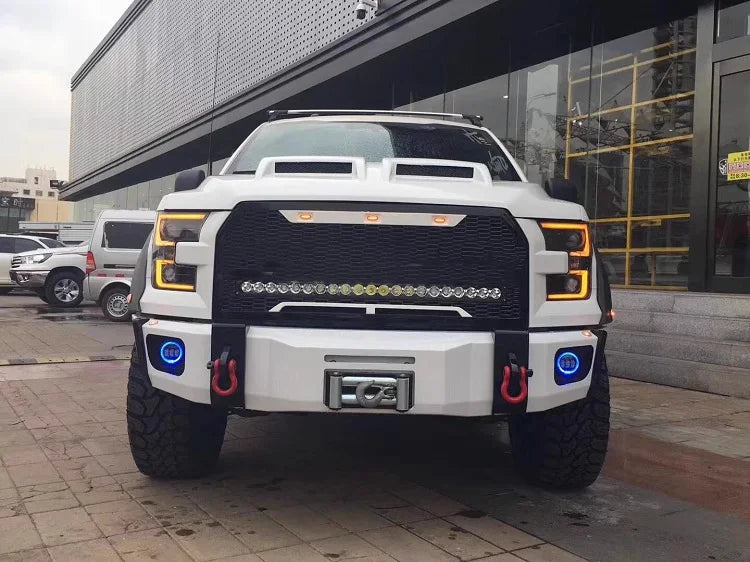 Vipera Heavy-Duty Steel Black Front Bumper For Ford F-150 Raptor | High Quality Off-Road Protection