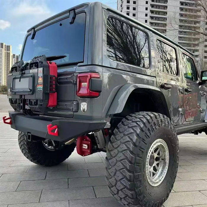 Lightweight Upgraded Front Bumper with High-strength Front Guard Plate Compatible with Jeep Wrangler JL Off-road Vehicle