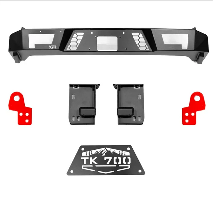 Tank 700 Air Intake Rear Bumper, Half-Width Rear Bumper, Half-Height Rear Bumper, Off-Road Bumper with Rear Tow Hook, Rear Bumper