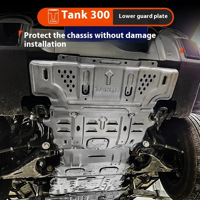 Aluminum-Magnesium Alloy Chassis for Tank 300 Off-Road Modification Parts - New Engine Water Tank, Transfer Case & Front Bar Guard Plate