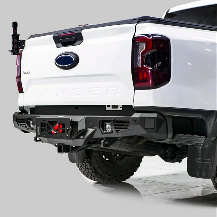 Ford Ranger Rear Bumper, Anti-Collision Rear Bumper, Bumper with Winch Mount, Trail Edition Modified Winch Rear Bumper