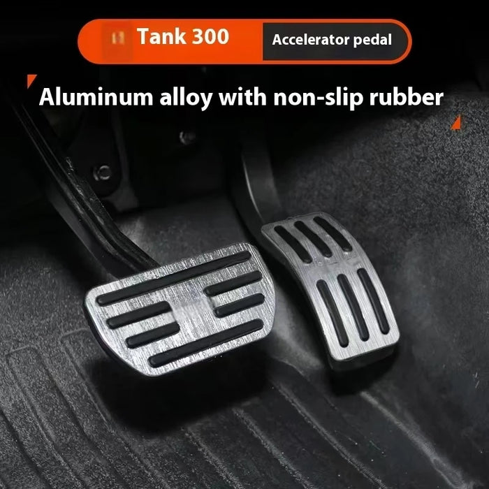 Aluminum Alloy Tank 300 Accelerator Pedal & Brake Anti-Slip Interior Modification Dedicated Accessories (New Condition)