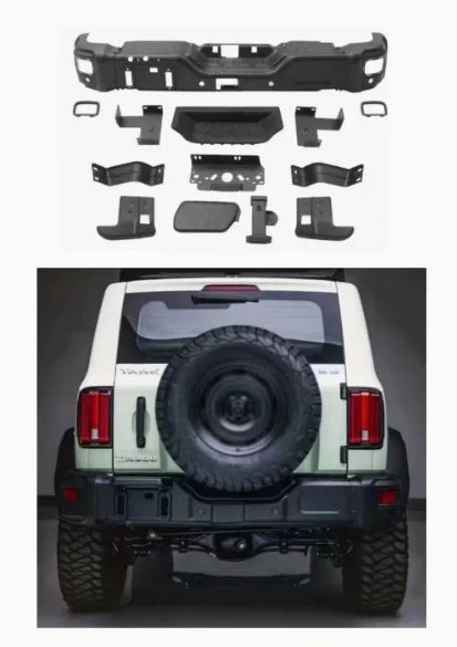 Front Bumper Off Road 4X4 Grille Cover Conversion Steel Parts for Tank 300 Maple Forest Iron Cavalry Protection Bar Combination