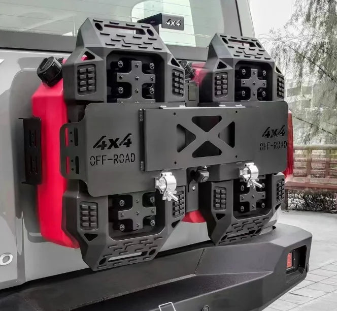 One Pair of 2.5-gallon Explosion-proof Oil Drums and One Pair of Escape Plates in the Trunk Spare Tire Toolbox for Tank 300