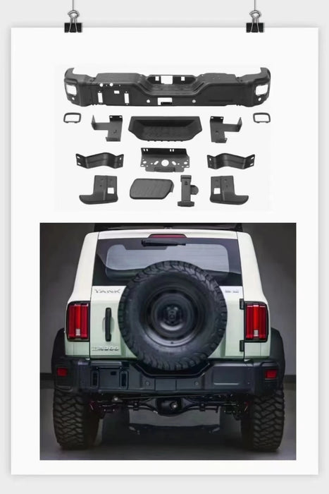 High Quality Off-road Vehicle Bumper Front Bumper for Tank 300 Maple Forest Iron Cavalry Protection Bar Combination