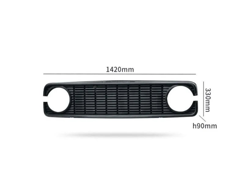 Car Grill Front Bumper Plastic Grille Grill with Lamp Shade Suitable for Tank 300 with Yellow Light in the Net 4x4 Offroad
