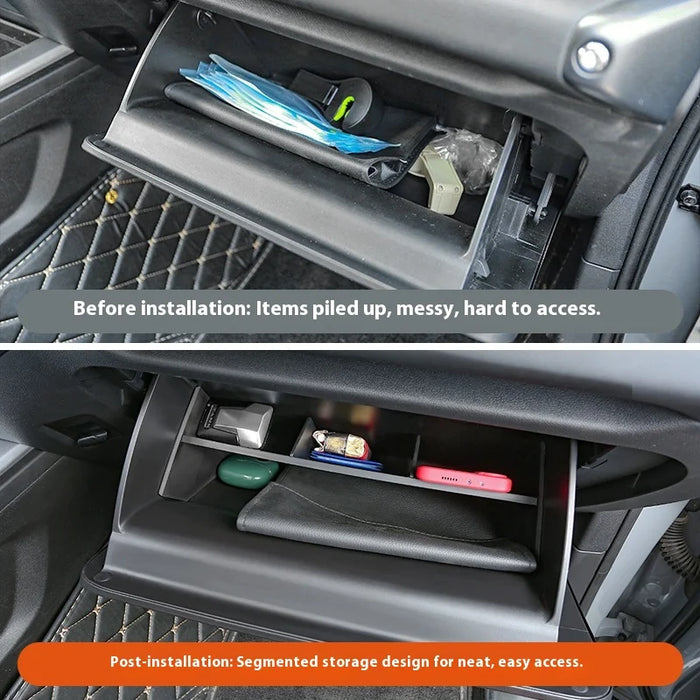 Passenger Side Glove Box Storage Divider Dedicated Interior Accessory for Tank 300 Made of Durable Plastic