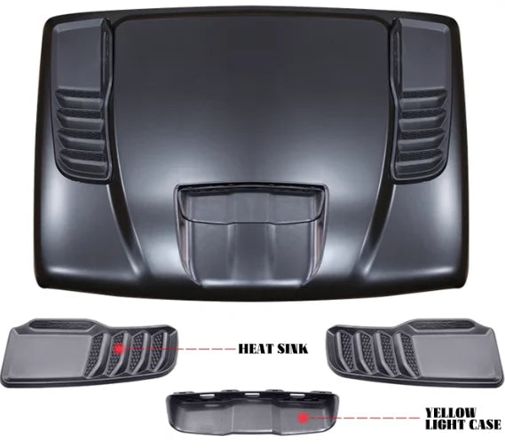 For the Tank 300 armor Hood Shark Fin Cover Off-road Modification to Upgrade the Appearance of the Front Cover