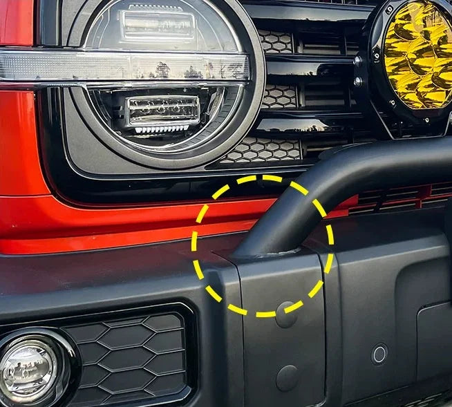 Off Road Steel Front Bumper Accessories Mini Bull Bar for Tank 300 Bull Rails with U-hooks