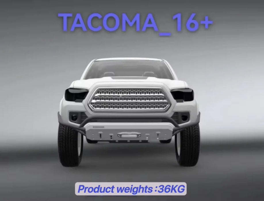 Toyota Tacoma Off-Road Front Bumper Options – Steel, Light Mount and Bull Bar