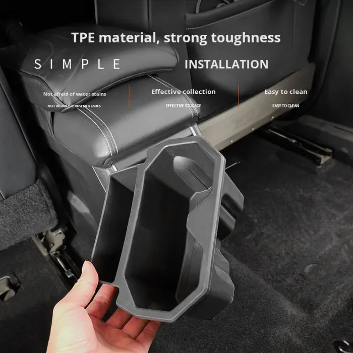 Multifunctional Car Storage Bucket with Trash Can, Cup Holder and Rear Air Vent for Tank 300, Made of Durable Plastic