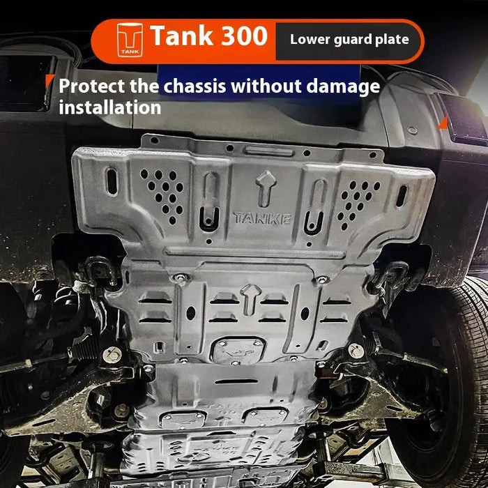 Aluminum-Magnesium Alloy Chassis for Tank 300 Off-Road Modification Parts: New Engine Water Tank, Transfer Case, and Front Bar Guard Plate