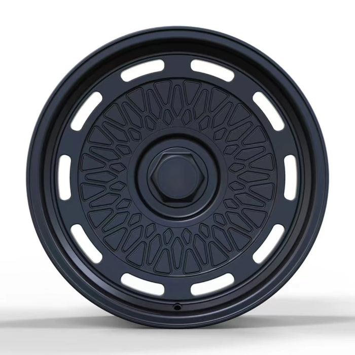 Aki Forged 04 Mesh Offroad Wheel | Deep Dish Matte Black