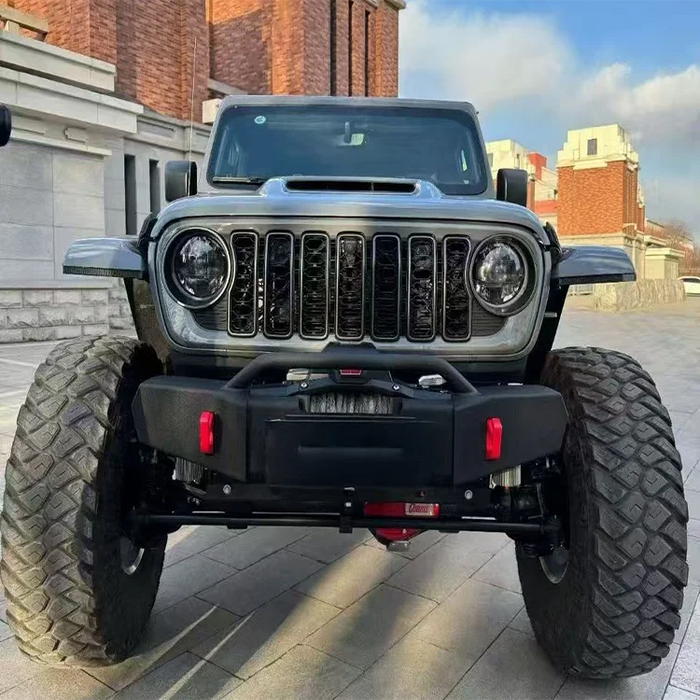 Lightweight Upgraded Front Bumper with High-strength Front Guard Plate Compatible with Jeep Wrangler JL Off-road Vehicle