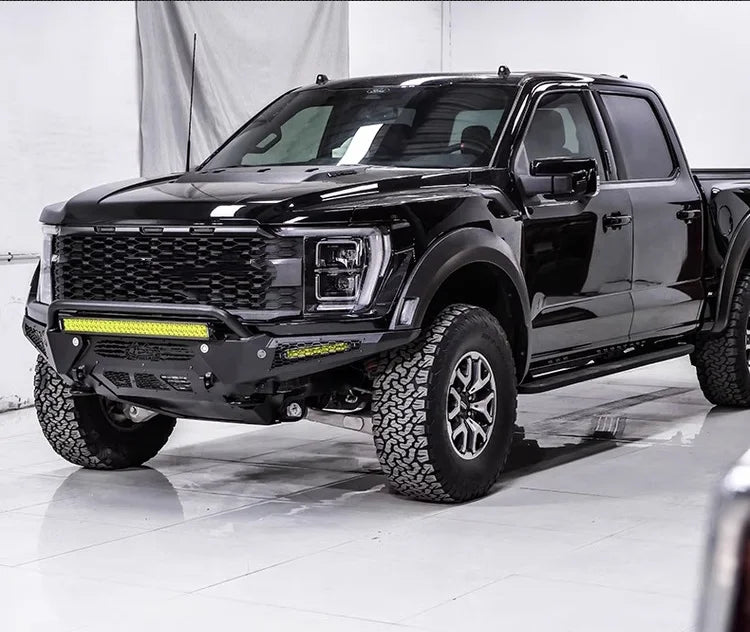 High Quality New Off-Road Crash Front Guard with Light Mount  for F-150 Raptor