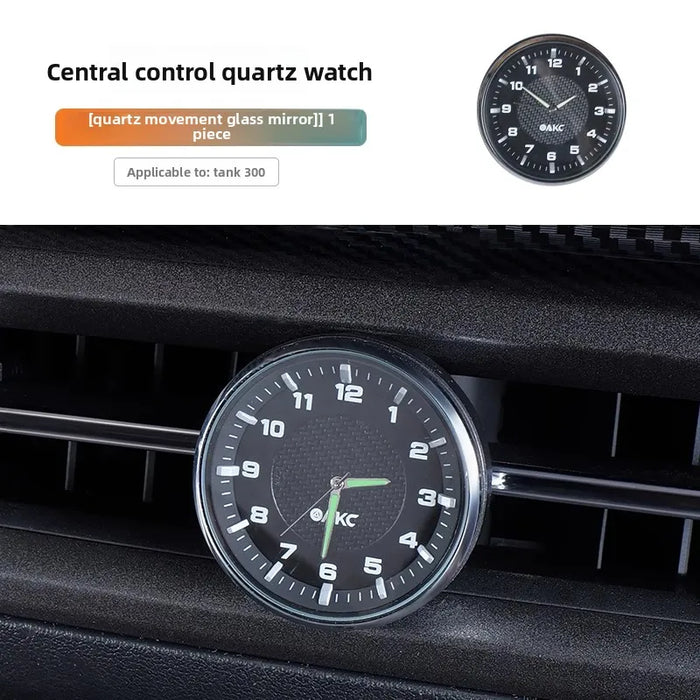 2025 Model Tank 300 In-Car Quartz Watch with Central Control Modified Illuminated Clock Accessory for Vehicle Interior