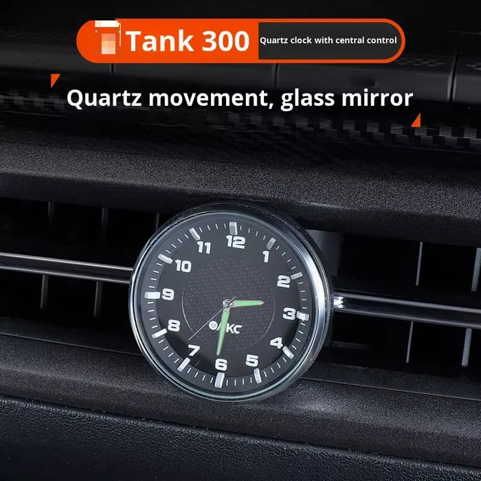 2025 Model Tank 300 In-Car Quartz Watch with Central Control Modified Illuminated Clock Accessory for Vehicle Interior
