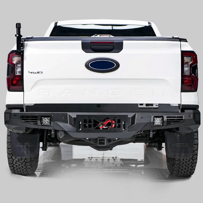 Ford Ranger Rear Bumper, Anti-Collision Rear Bumper, Bumper with Winch Mount, Trail Edition Modified Winch Rear Bumper