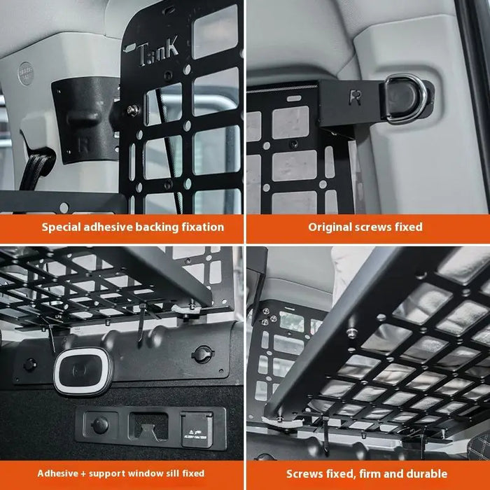Tank 300 Aluminum Alloy Storage Rack Modified Luggage Compartment Expandable Net - Car-Specific Side Window, Trunk & Roof Rack