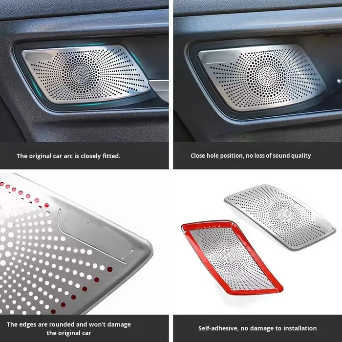 Tank 300 Stainless Steel Decorative Protection Cover Inner Door Handle Horn Cover Speaker Frame - External Accessories