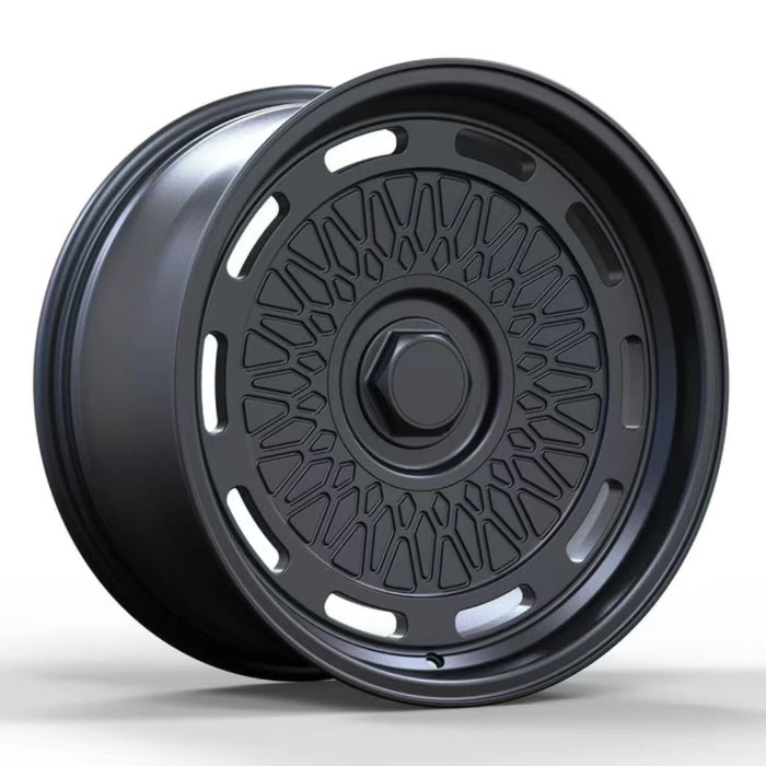 Aki Forged 04 Mesh Offroad Wheel | Deep Dish Matte Black