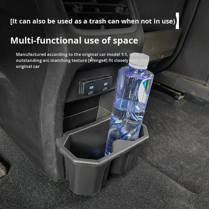 Multifunctional Car Storage Bucket with Trash Can, Cup Holder and Rear Air Vent for Tank 300, Made of Durable Plastic
