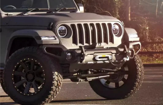 Vipera Wrangler JL Front Bumper RR Plus Edition 2018-2023 Black Carbon Steel