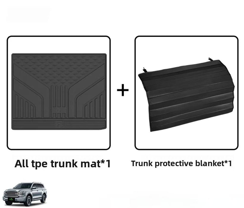 Full TPE Trunk Mat Precise Fit for Tank 400/500 Non-slip Scratch-resistant Protect Trunk Cleanliness