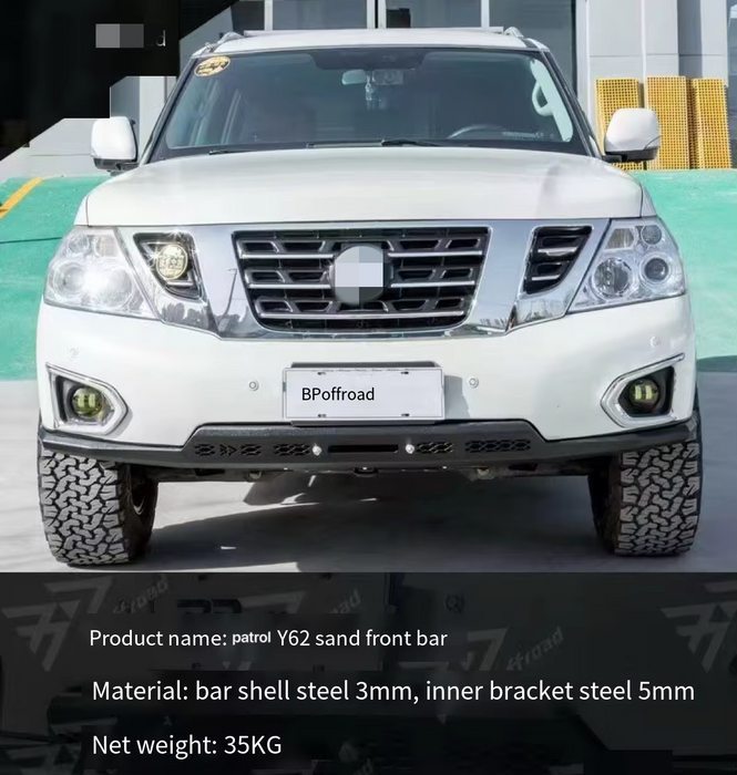 Nissan Patrol Y62 Off-Road Exterior Upgrades – Front Bumper, Side Steps & Rear Guard Options