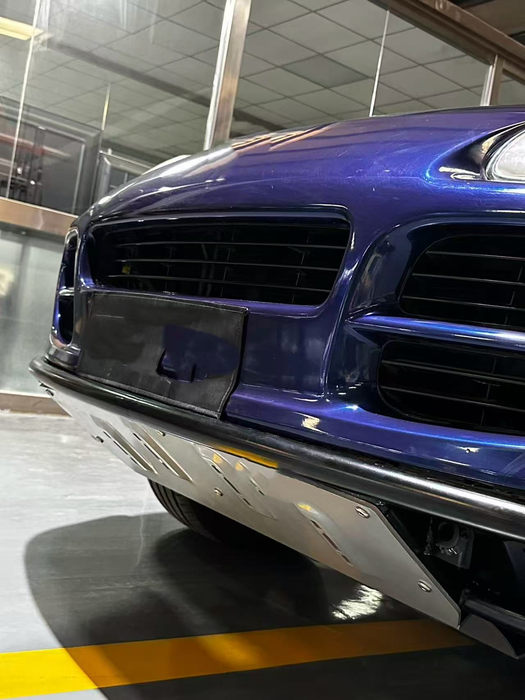 High-Quality Off-Road Front Bumper for Porsche Cayenne 955 with Carbon Steel & Aluminum-Magnesium Alloy Radiator Skid Plate | Vipera
